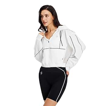 GIDI BOHO Women's Workout Lightweight Athletic Jacket with